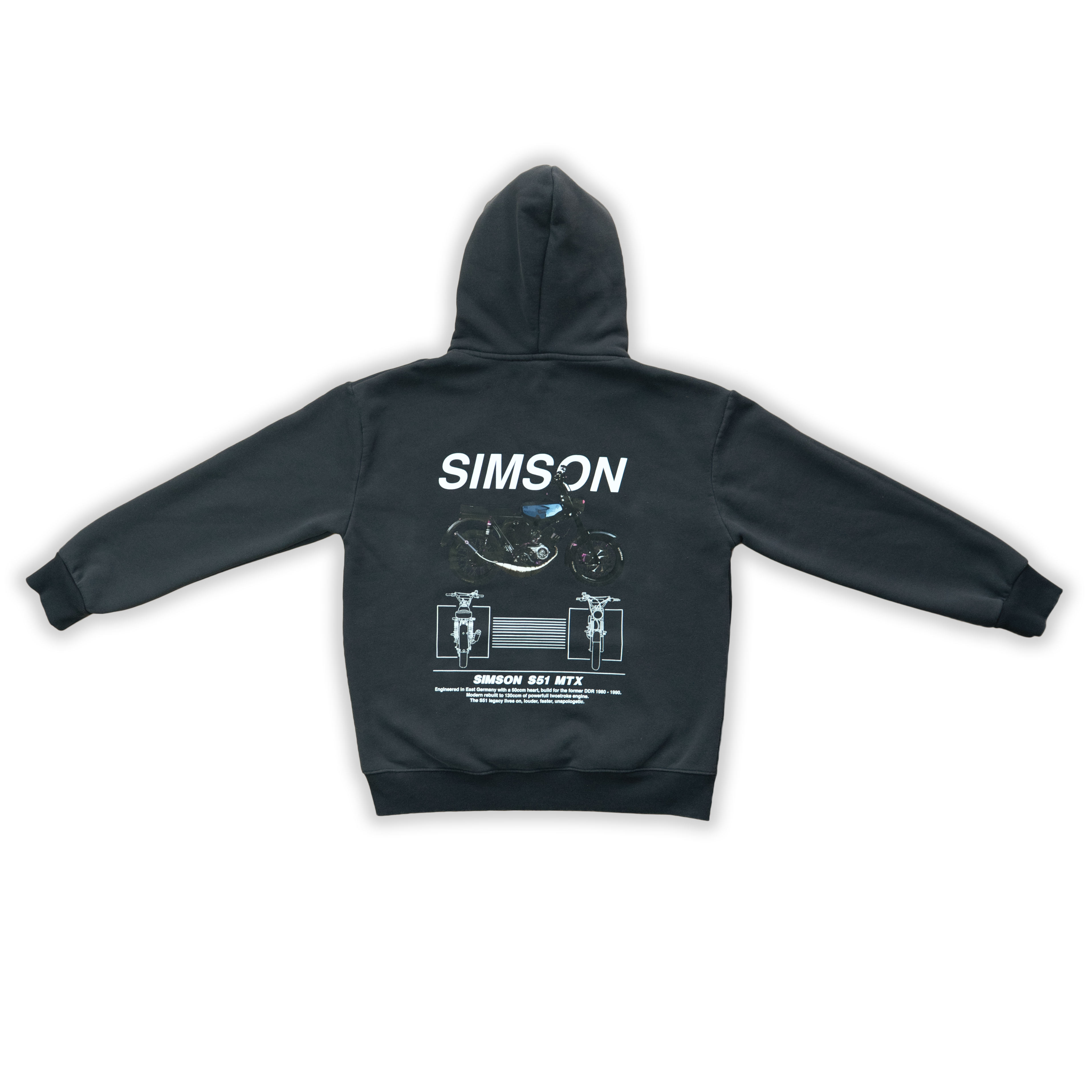 SIMSON MTX Hoodie - Dark Grey
