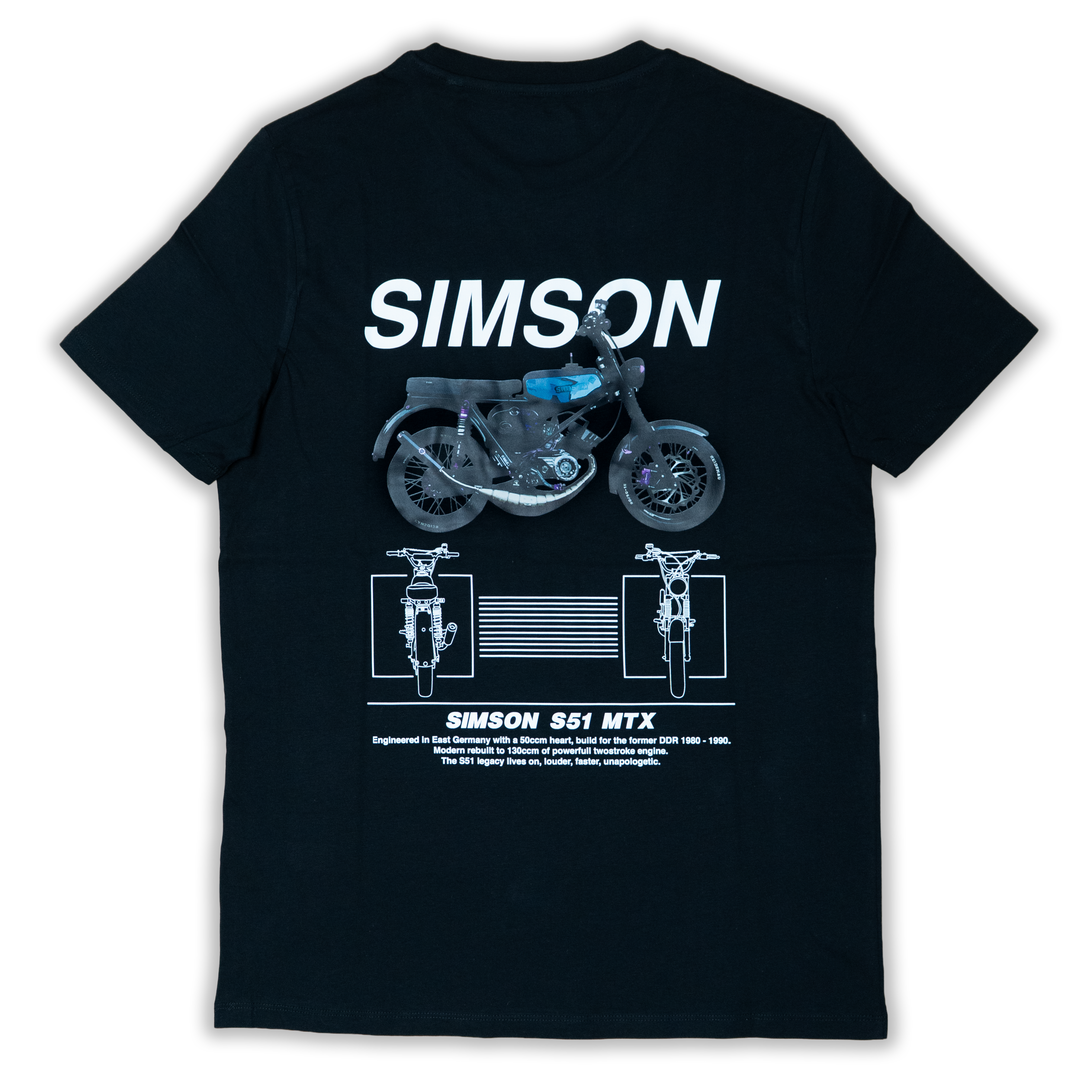 SIMSON MTX Shirt - Schwarz